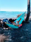 You will find a hammock for your use in the unit, and plenty of palm trees and shade down at the beach Pure relaxation...